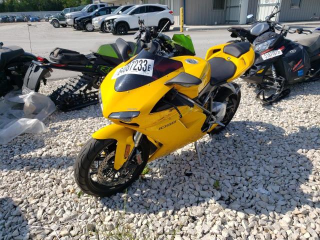 ZDM1XBEW37B005835 - 2007 DUCATI 1098 BASE YELLOW photo 2