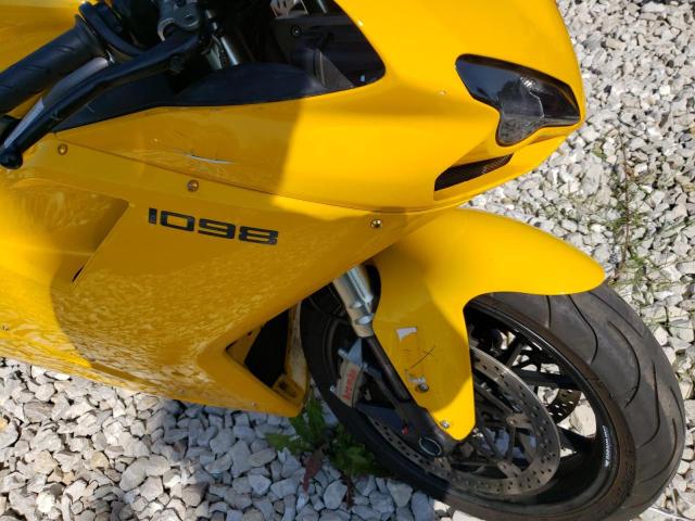 ZDM1XBEW37B005835 - 2007 DUCATI 1098 BASE YELLOW photo 9