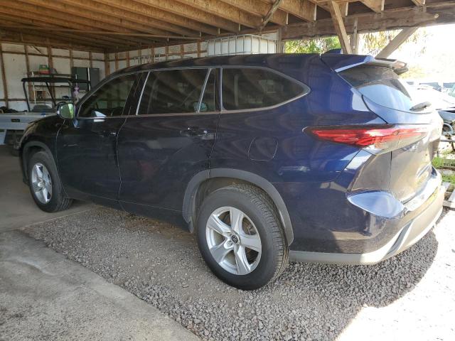 5TDZZRAH2LS002498 - 2020 TOYOTA HIGHLANDER L BLUE photo 2
