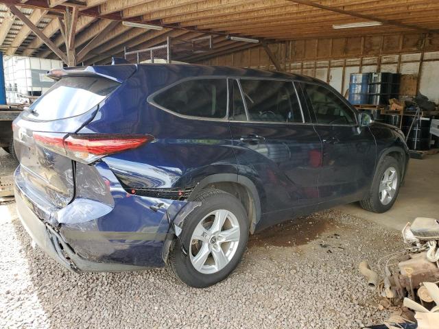 5TDZZRAH2LS002498 - 2020 TOYOTA HIGHLANDER L BLUE photo 3