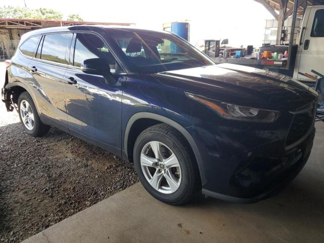 5TDZZRAH2LS002498 - 2020 TOYOTA HIGHLANDER L BLUE photo 4