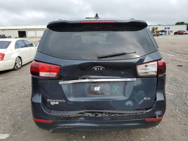 KNDMC5C15G6145889 - 2016 KIA SEDONA EX BLUE photo 6