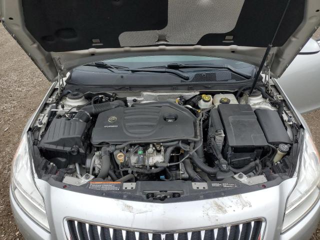 W04GV5EV7B1140913 - 2011 BUICK REGAL CXL SILVER photo 11