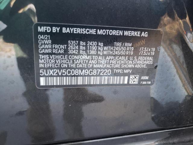 5UX2V5C08M9G87220 - 2021 BMW X4 XDRIVEM40I BLACK photo 13
