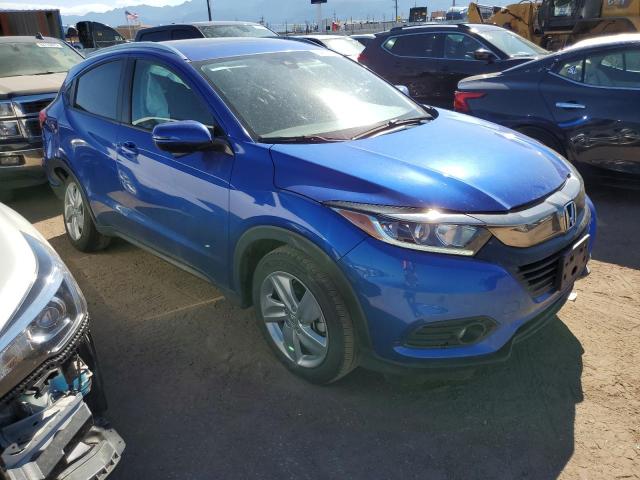 3CZRU6H79KM701601 - 2019 HONDA HR-V EXL BLUE photo 4