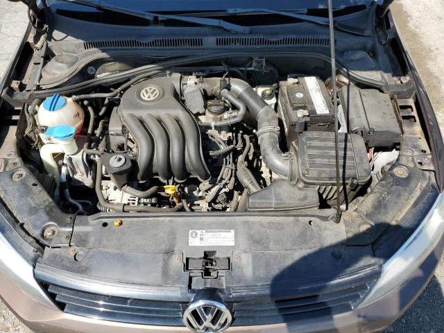 3VW2K7AJ0BM073689 - 2011 VOLKSWAGEN JETTA BASE 棕色 照片 11