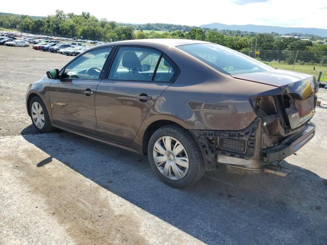 3VW2K7AJ0BM073689 - 2011 VOLKSWAGEN JETTA BASE 棕色 照片 2