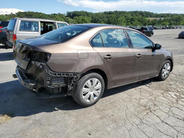 3VW2K7AJ0BM073689 - 2011 VOLKSWAGEN JETTA BASE 棕色 照片 3