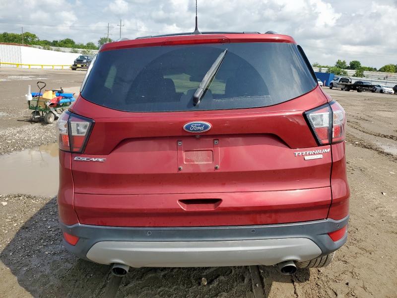 1FMCU0J9XJUD03906 - 2018 FORD ESCAPE TITANIUM Czerwony zdjęcie 6