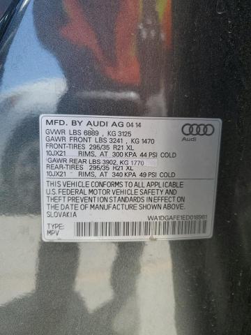 WA1DGAFE1ED018961 - 2014 AUDI Q7 PRESTIGE GRAY photo 13