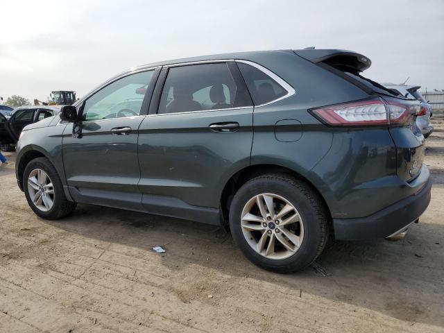 2FMTK4J85FBB29485 - 2015 FORD EDGE SEL GREEN photo 2