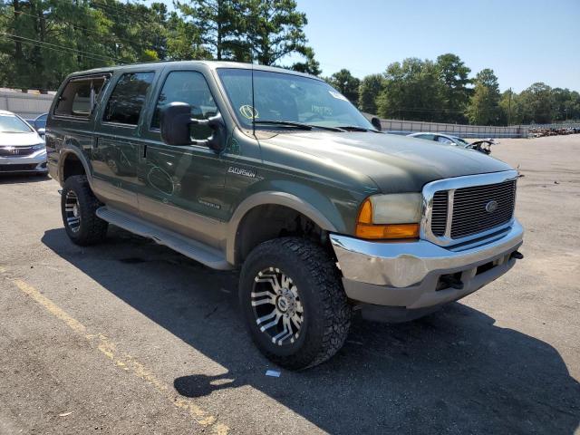 1FMSU43F11EA00982 - 2001 FORD EXCURSION LIMITED GREEN photo 4