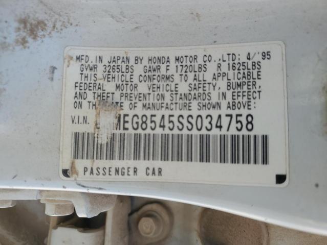 JHMEG8545SS034758 - 1995 HONDA CIVIC DX WHITE photo 12