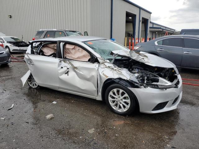 3N1AB7AP7KL606195 - 2019 NISSAN SENTRA S SILVER photo 4