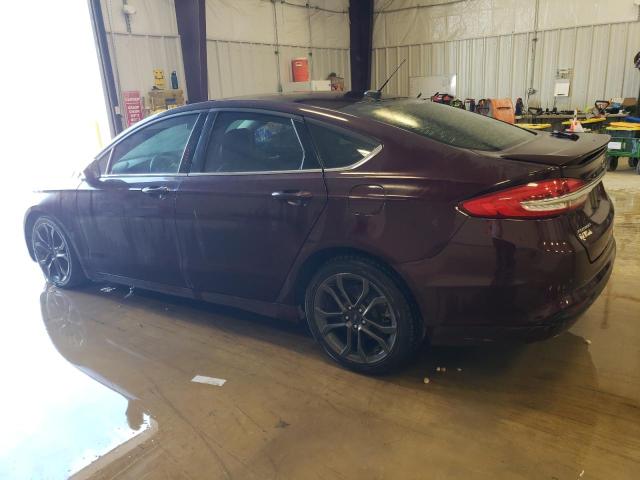 3FA6P0HD1JR217867 - 2018 FORD FUSION SE BURGUNDY photo 2