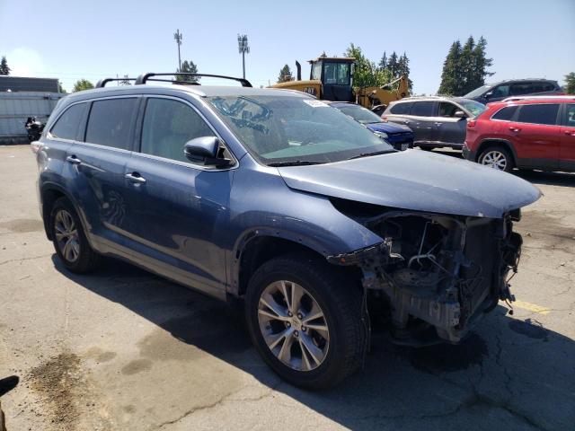 5TDJKRFH5FS084399 - 2015 TOYOTA HIGHLANDER XLE BLUE photo 4