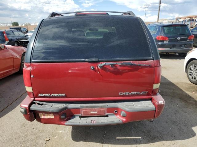 1GNDT13W22K132724 - 2002 CHEVROLET BLAZER RED photo 6