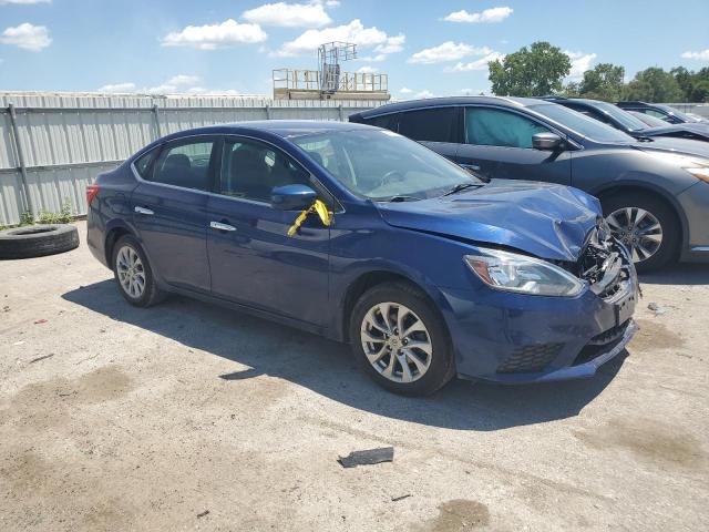 3N1AB7AP0JL633169 - 2018 NISSAN SENTRA S 蓝色 照片 4