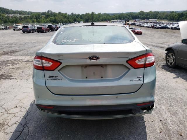 3FA6P0LU1DR139327 - 2013 FORD FUSION SE HYBRID BLUE photo 6