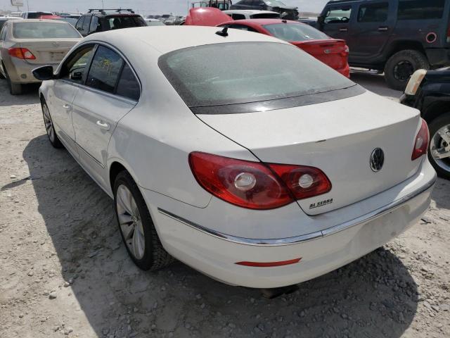 WVWML73C79E544759 - 2009 VOLKSWAGEN CC SPORT WHITE photo 3