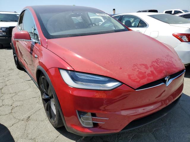 5YJXCBE21HF038300 - 2017 TESLA MODEL X RED photo 4