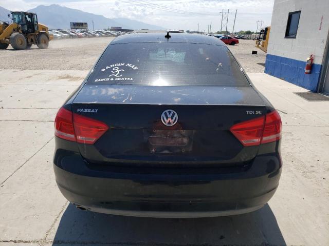 1VWBN7A30DC030841 - 2013 VOLKSWAGEN PASSAT SE BLACK photo 6