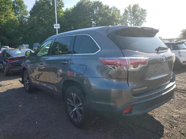 5TDJKRFHXGS270022 - 2016 TOYOTA HIGHLANDER XLE GRAY photo 2