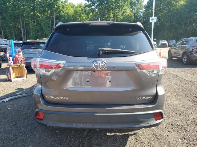 5TDJKRFHXGS270022 - 2016 TOYOTA HIGHLANDER XLE GRAY photo 6