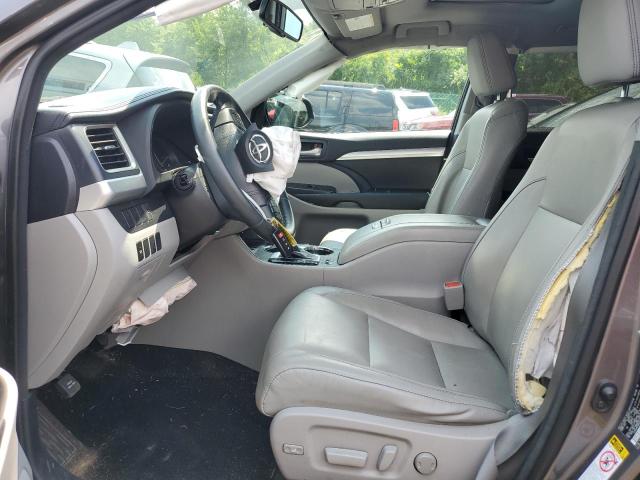 5TDJKRFHXGS270022 - 2016 TOYOTA HIGHLANDER XLE GRAY photo 7