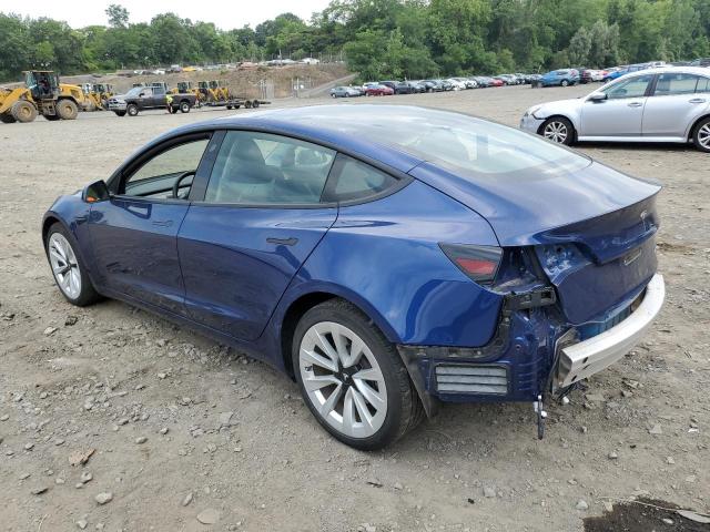 5YJ3E1EB5MF924486 - 2021 TESLA MODEL 3 BLUE photo 2