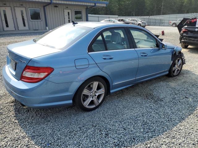 WDDGF8BB6AR120737 - 2010 MERCEDES-BENZ C 300 4MATIC BLUE photo 3