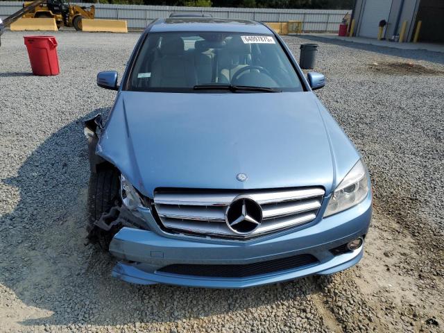 WDDGF8BB6AR120737 - 2010 MERCEDES-BENZ C 300 4MATIC BLUE photo 5