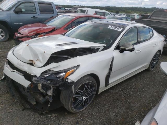 KNAE55LC6N6099922 - 2022 KIA STINGER GT2 WHITE photo 1