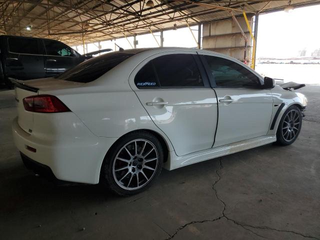 JA32W6FV8AU034077 - 2010 MITSUBISHI LANCER EVOLUTION SE WHITE photo 3