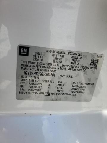 1GYS3HKJ9GR361201 - 2016 CADILLAC ESCALADE ESV LUXURY 白色 照片 13