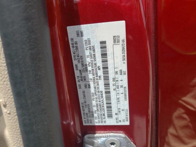 5LMCJ2C93JUL30430 - 2018 LINCOLN MKC SELECT Կարմիր լուսանկար 13