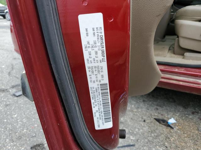 2C4RC1BG5ER216678 - 2014 CHRYSLER TOWN & COU TOURING RED photo 13