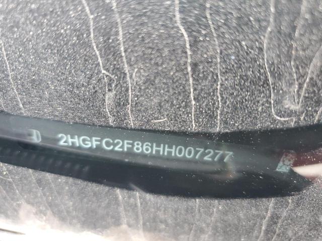 2HGFC2F86HH007277 - 2017 HONDA CIVIC EX RED photo 12