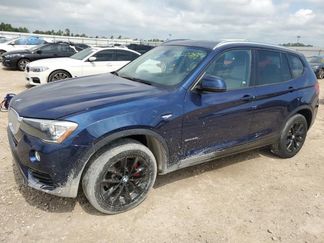 5UXWZ7C57H0V86268 - 2017 BMW X3 SDRIVE28I BLUE photo 1