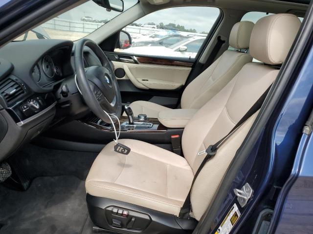 5UXWZ7C57H0V86268 - 2017 BMW X3 SDRIVE28I BLUE photo 7