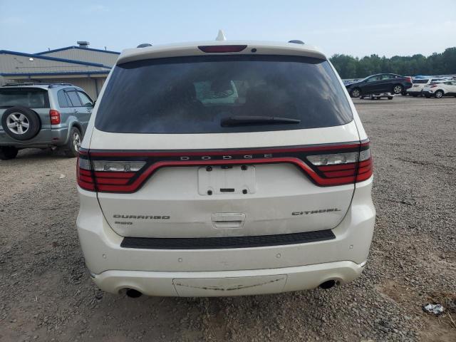 1C4RDJEG1HC666897 - 2017 DODGE DURANGO CITADEL WHITE photo 6