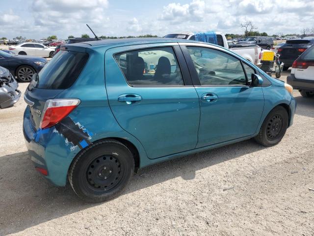 JTDKTUD35DD551941 - 2013 TOYOTA YARIS TEAL photo 3