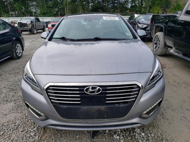 KMHE34L17GA030637 - 2016 HYUNDAI SONATA HYBRID SILVER photo 5