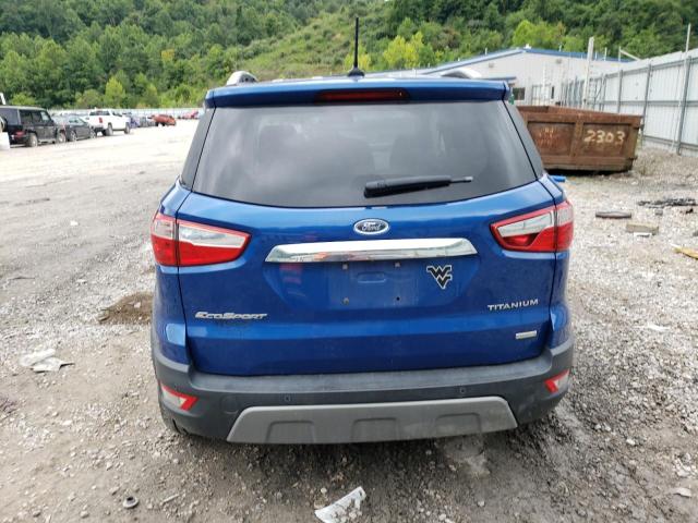 MAJ3P1VE1JC188262 - 2018 FORD ECOSPORT TITANIUM BLUE photo 6