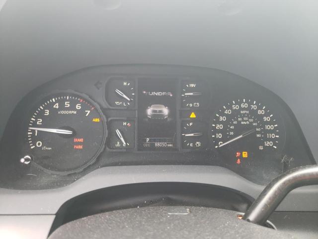 5TFRY5F19KX247900 - 2019 TOYOTA TUNDRA DOUBLE CAB SR/SR5 WHITE photo 9