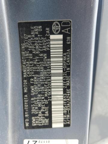 2T1KR32E97C681588 - 2007 TOYOTA COROLLA MA XR BLUE photo 12