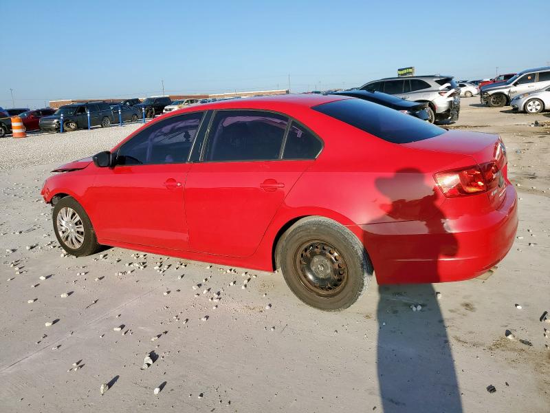 3VW2K7AJXDM304553 - 2013 VOLKSWAGEN JETTA BASE Czerwony zdjęcie 2