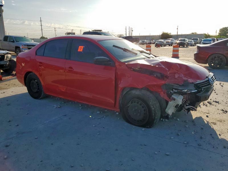 3VW2K7AJXDM304553 - 2013 VOLKSWAGEN JETTA BASE Czerwony zdjęcie 4