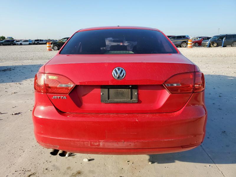 3VW2K7AJXDM304553 - 2013 VOLKSWAGEN JETTA BASE Czerwony zdjęcie 6