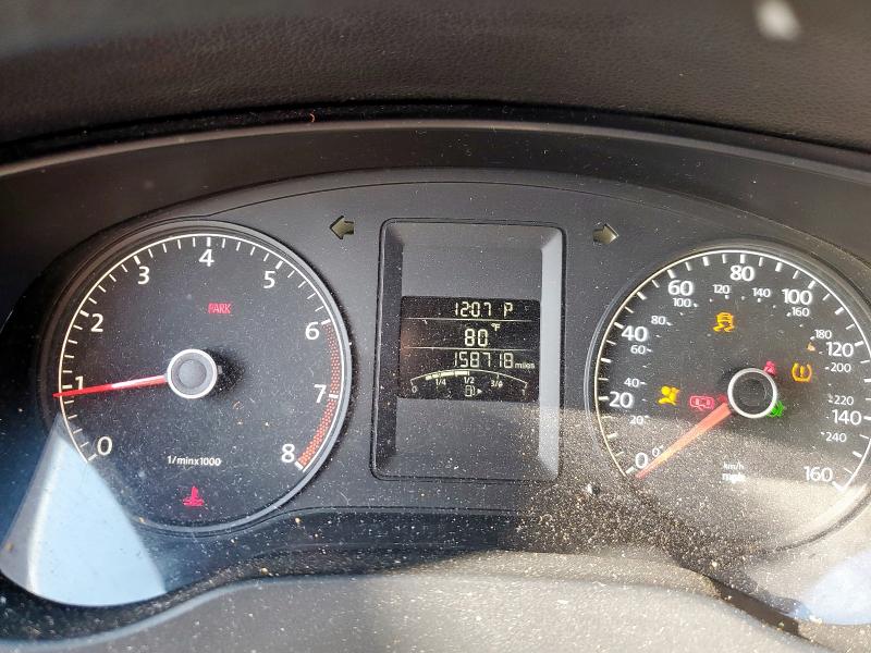 3VW2K7AJXDM304553 - 2013 VOLKSWAGEN JETTA BASE Czerwony zdjęcie 9